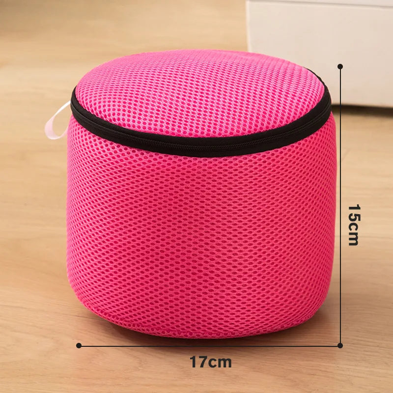 Washing Machine Underwear Cleaning Bag Bra Dedicated Nursing Mesh Laundry Bags Lingerie Zipper Storage Pouch Home Organizer Oasis Select Pink
