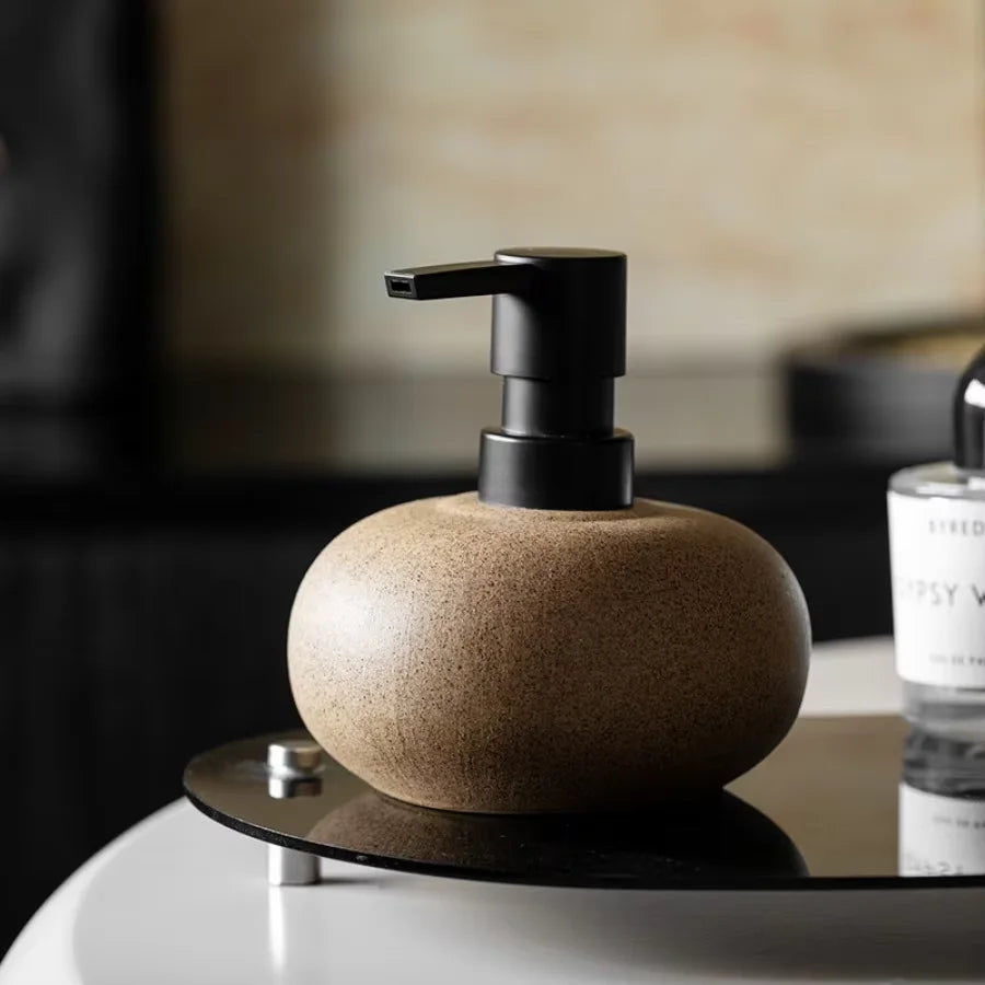 Nordic Ceramic Squeeze Soap Dispenser Bathroom Lotion Bottle for Shampoo Body Lotion Conditioner Bathroom Accessories Home Decor Oasis Select Press bottle Other