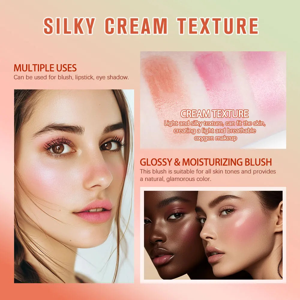 Temperature Change 3-in-1 Cheek Lip Tinted pixiBlush Stick Temperature Change Blush Makeup Products Cosmetic Palette Stick Face Oasis Select