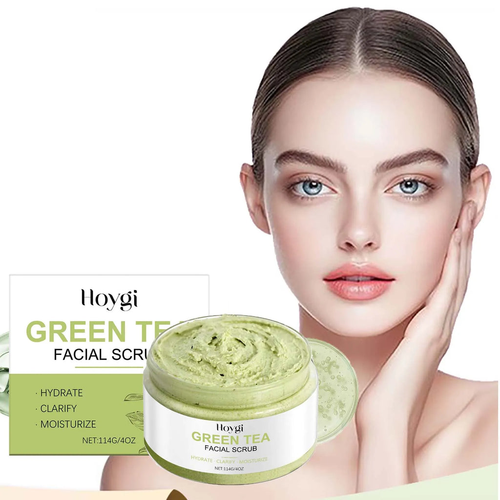 Hoygi Green Tea Facial Scrub – Pore Cleansing & Exfoliator Facial Exfoliating Scrub Oasis Select 114g