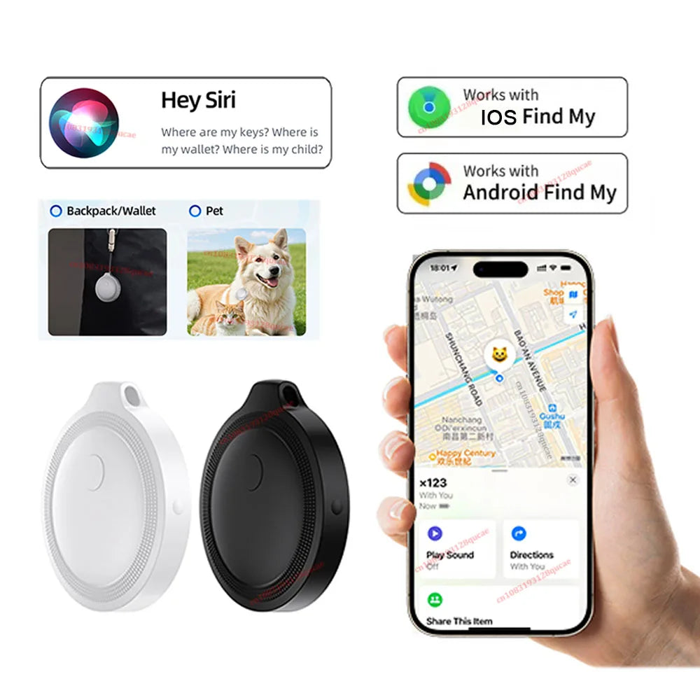 Smart Bluetooth Tracker – iOS Find My Key, Pet & Luggage Tag