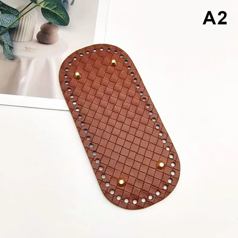 PU Leather Bag Base 22x10cm | DIY Crochet Purse Bottom DIY Bag Base Oasis Select A2