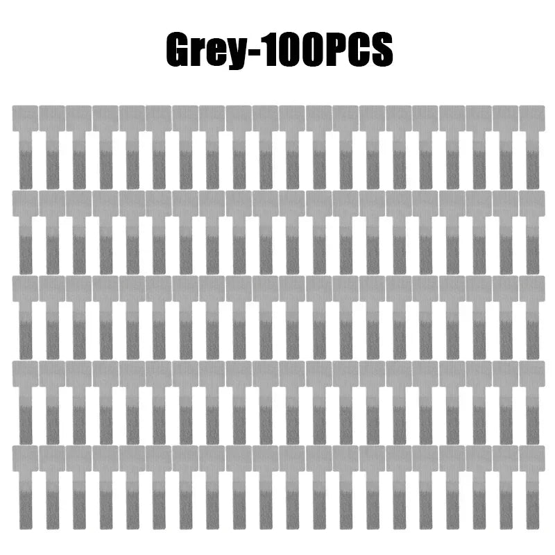 New Reusable Cable Ties Velcro Ties Self-Adhesive Power Cord Cable Holder Adjustable Cord Storage Desktop Organiser Manager Oasis Select Grey-100PCS