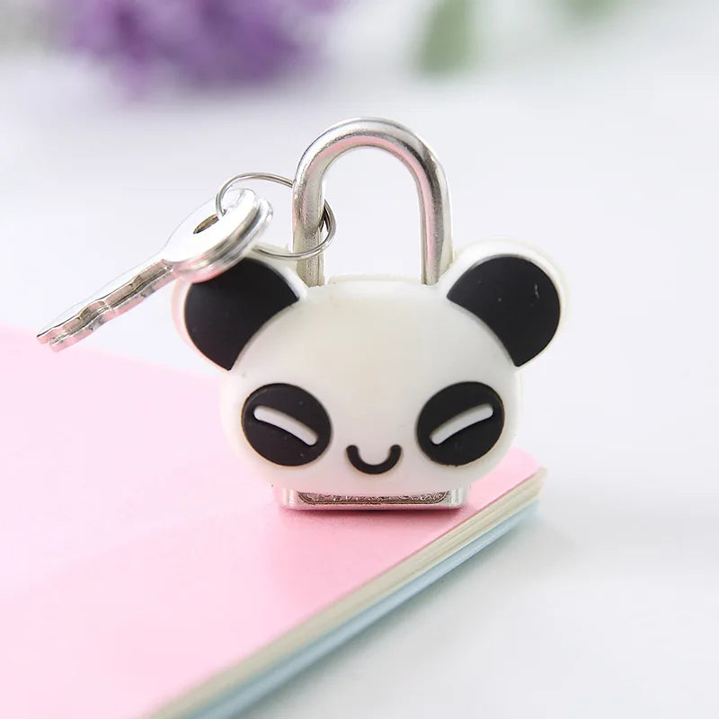 Lock-Padlock Drawer-Cabinet Backpack Suitcase Luggage Metal Mini Cute Handbag Cartoon For Traveling Outdoor Backpack Security Oasis Select White