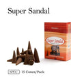 Mahendra 12Boxes Incense Cones，Frankness Patchouli Various Fragrances for Home Meditation and Mood Relief, Convenient To Carry. Oasis Select Sandalwood 12boxes