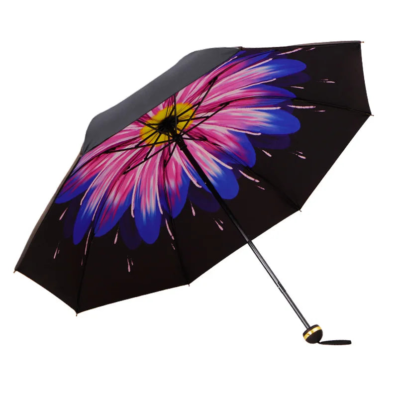 Sun Umbrella UV Protection Sunblock Double Sunshade Umbrella Both Rain and Shine Vinyl Umbrella Oasis Select