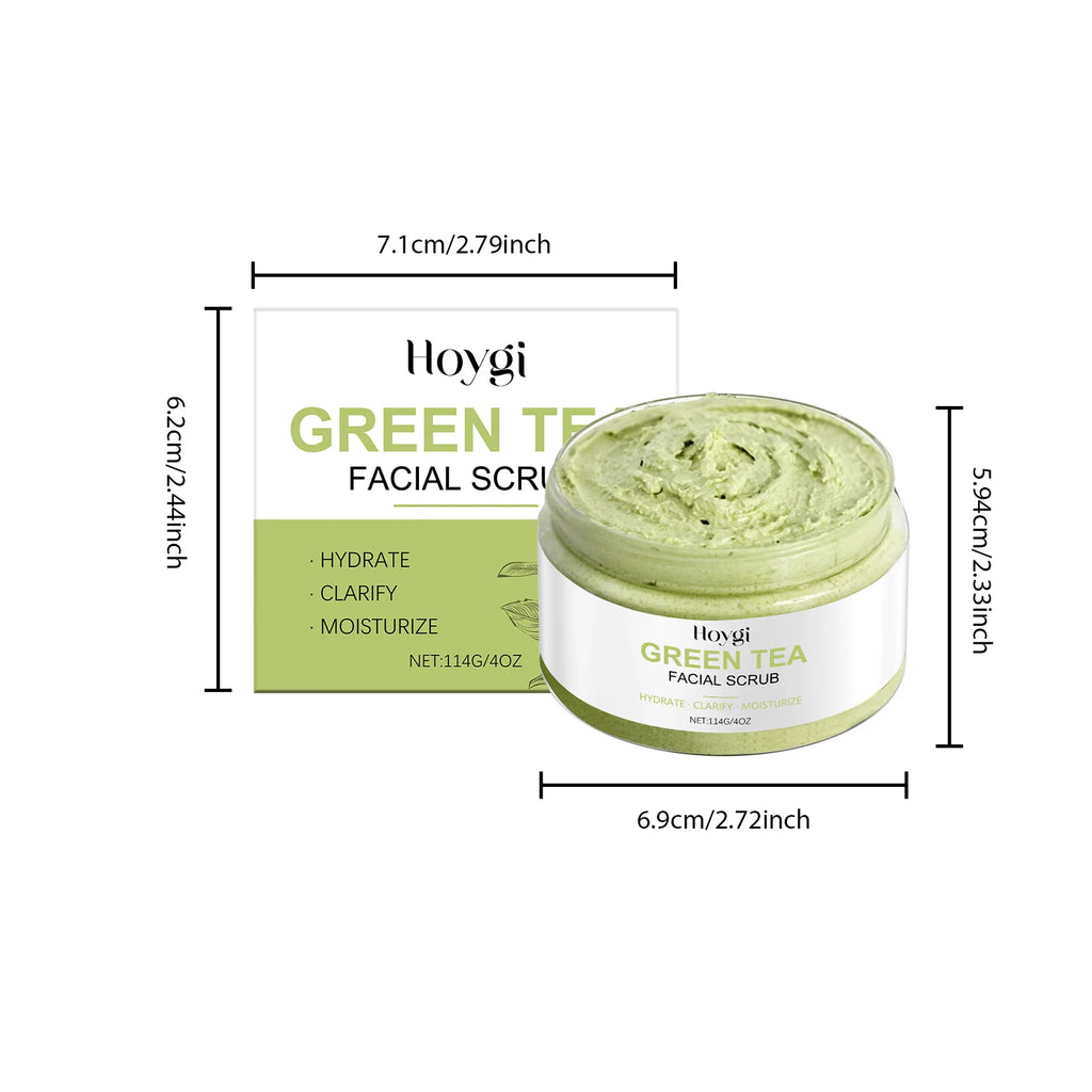 Hoygi Green Tea Facial Scrub – Pore Cleansing & Exfoliator Facial Exfoliating Scrub Oasis Select