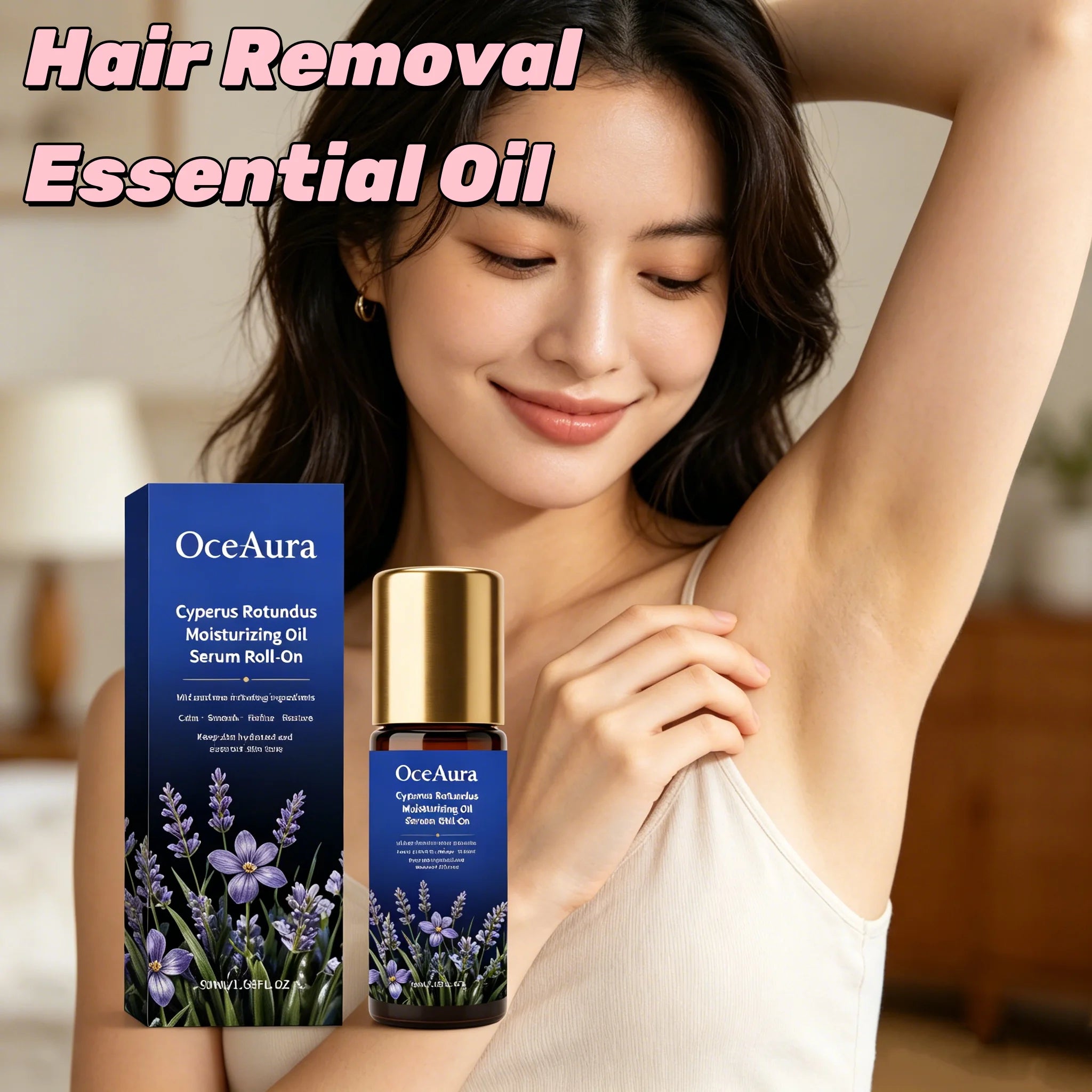 Portable Ball Roller Hair Removal Aftercare Oil Organic Extract Soothe Redness Minimize Pores Slow Hair Growth Body Depilation Oasis Select