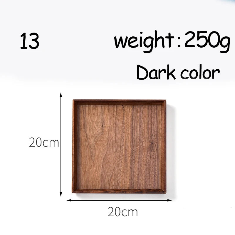 Oval Serving Trays Tableware Dessert Tea Saucer Coasters Coffee Coasters Wooden Plate Storage Food Display Home Hotel Decor Oasis Select 13