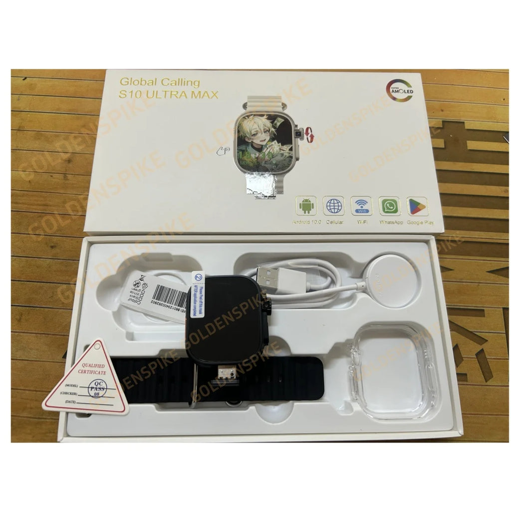 ZestBolt S10 Ultra MAX 4G Android Smartwatch | AMOLED GPS NFC