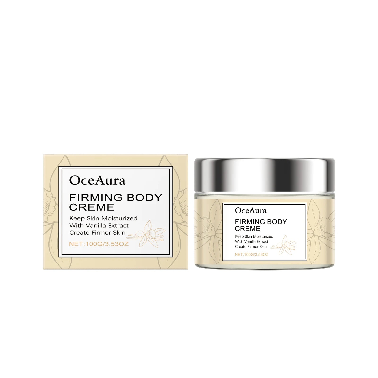 Firming Body Vanilla Scented Body Lotion Moisturizes and Locks in Water Keeps Skin Hydrated Firms Skin and Smooths Wrinkles Oasis Select Vanilla