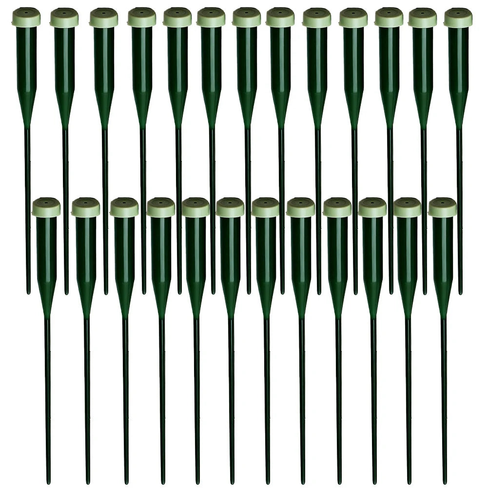 25Pcs Green Floral Water Tubes 14.5cm 30cm With Cap For Fresh Flower Arrangements Hydration Plant Care Accessories Oasis Select