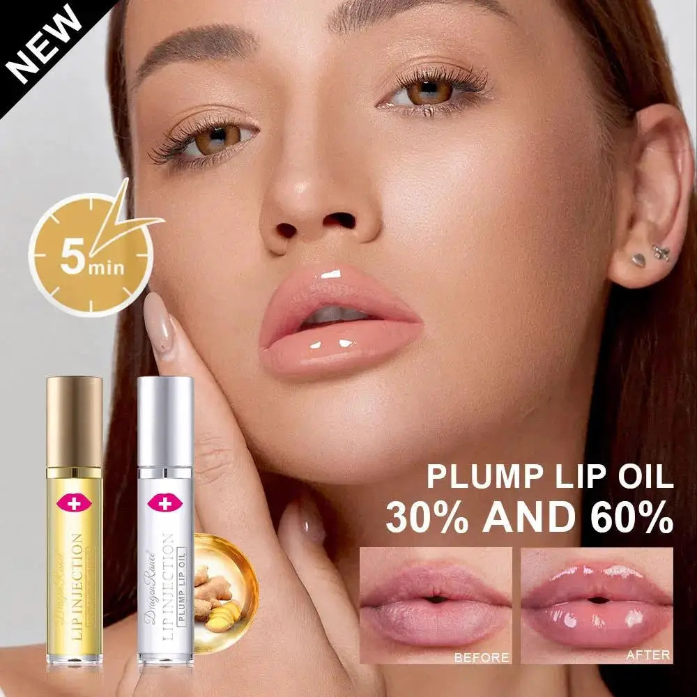 Dragon Ranee Ginger Lip Plumper Oil – Hydrating Roll-On Gloss