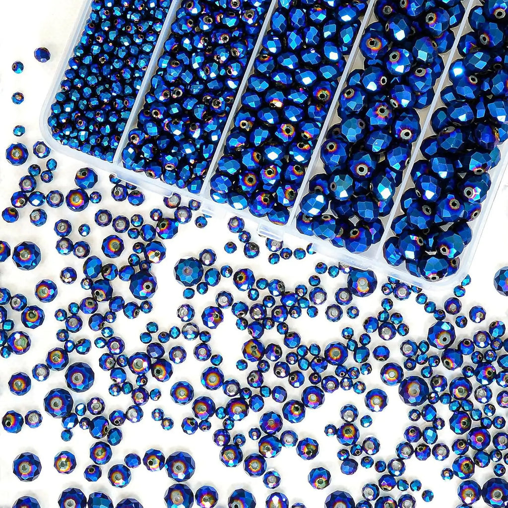 800Pcs 4/6/8/10mm Crystal Glass Beads for Jewelry Making Beads for Bracelets Necklace Pendants Making Supplies Oasis Select 6
