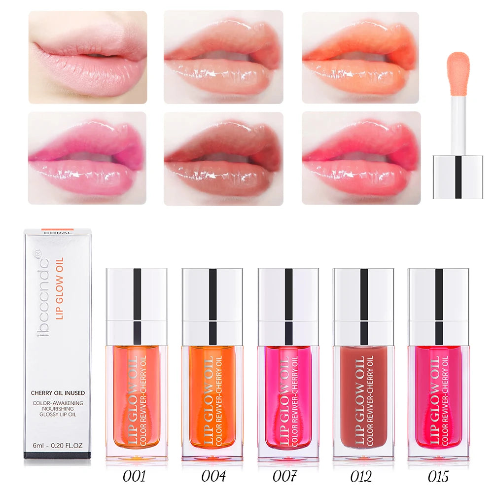 Moisturizing Lip Oil Plumping Lip Gloss Makeup Sexy Plump Lip Glow Oil Tinted Lip Plumper Clean Moisturizer Crystal Brighten Rep Oasis Select