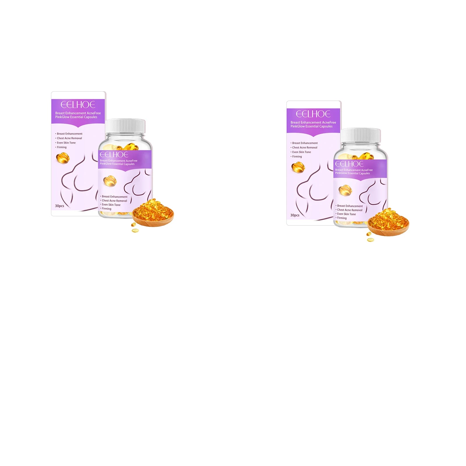 Eelhoe Vitamin E Breast Firming Oil Capsules – Lift & Tighten