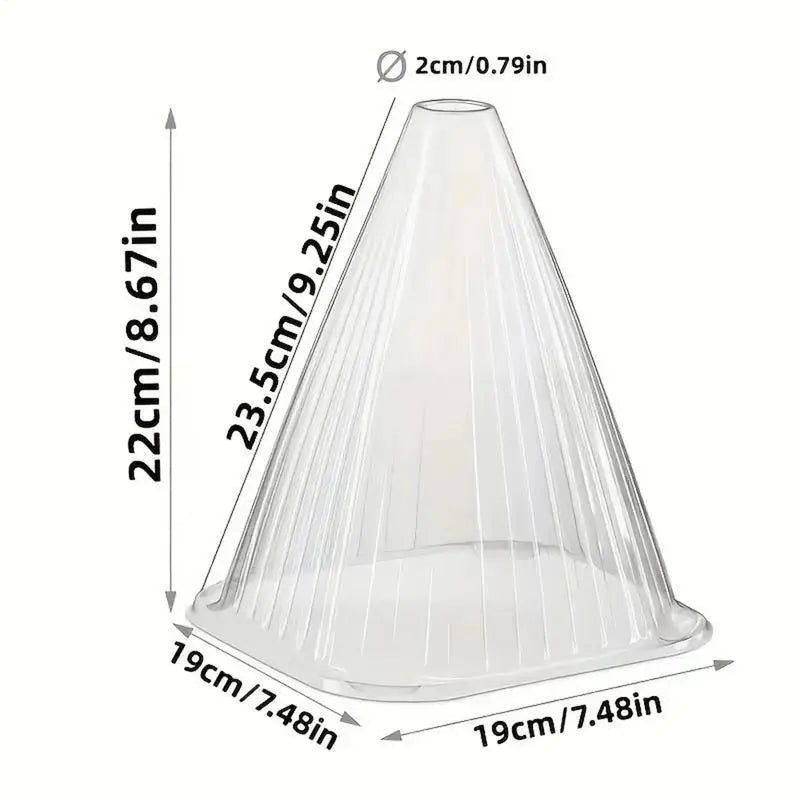 Garden Cloches Transparent Reusable Plant Protector Plant Protective Cover Versatile Bell Jar Cloches Protection Against Birds Oasis Select