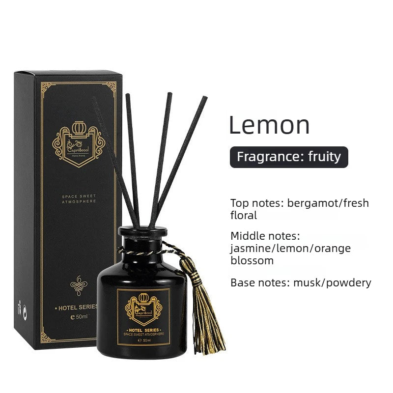 1 Bottle Reed Diffuser Sets with Fragrance Expanding Stick,Healton Shangri-La Hotel Aromatherapy Air Freshener Home Fragrance Oasis Select lemon 50ml