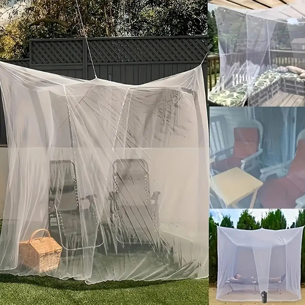 Outdoor Camping Mosquito Net Large White Breathable Insect-Proof Protective Tent Portable Bedroom Bed Curtain Oasis Select
