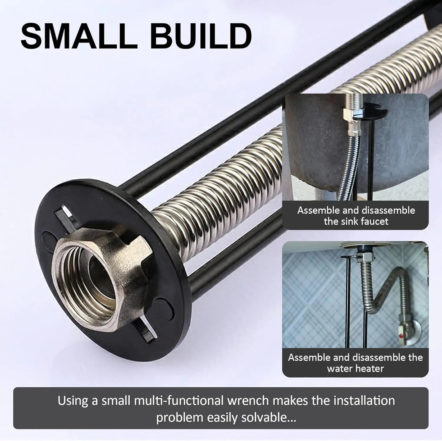 Multifunctional Basin Wrench – Professional Sink Faucet Tool for Tight Spaces, Under Sink Plumbing Repair for Kitchen & Bathroom Oasis Select