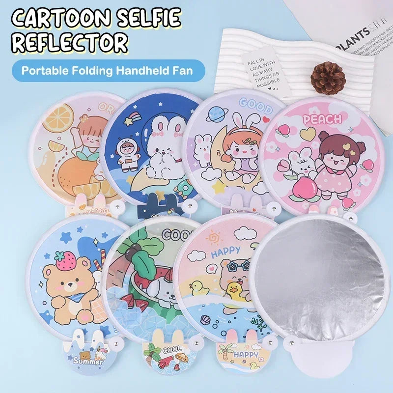 1-20PCS Mini Handheld Folding Fan with Handle Cute Portable Chinese Style Summer Cooling Gift for Travel Outdoor Party Essential Oasis Select