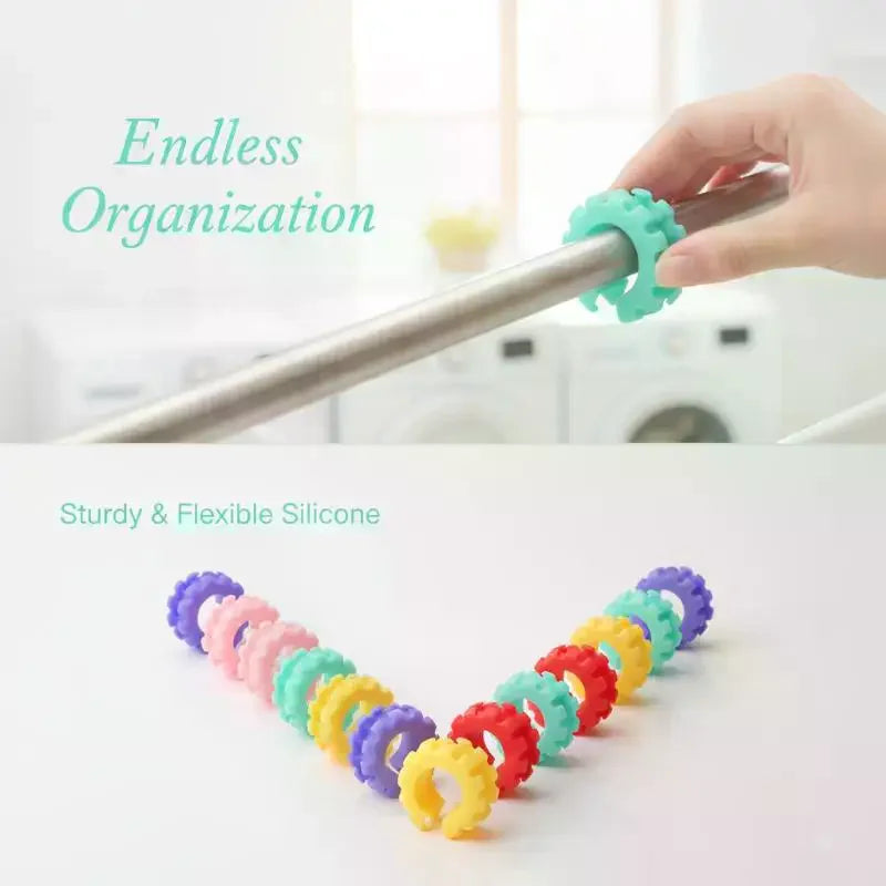 5-Pack Windproof Clothes Hanger Clips | Anti-Slip Laundry