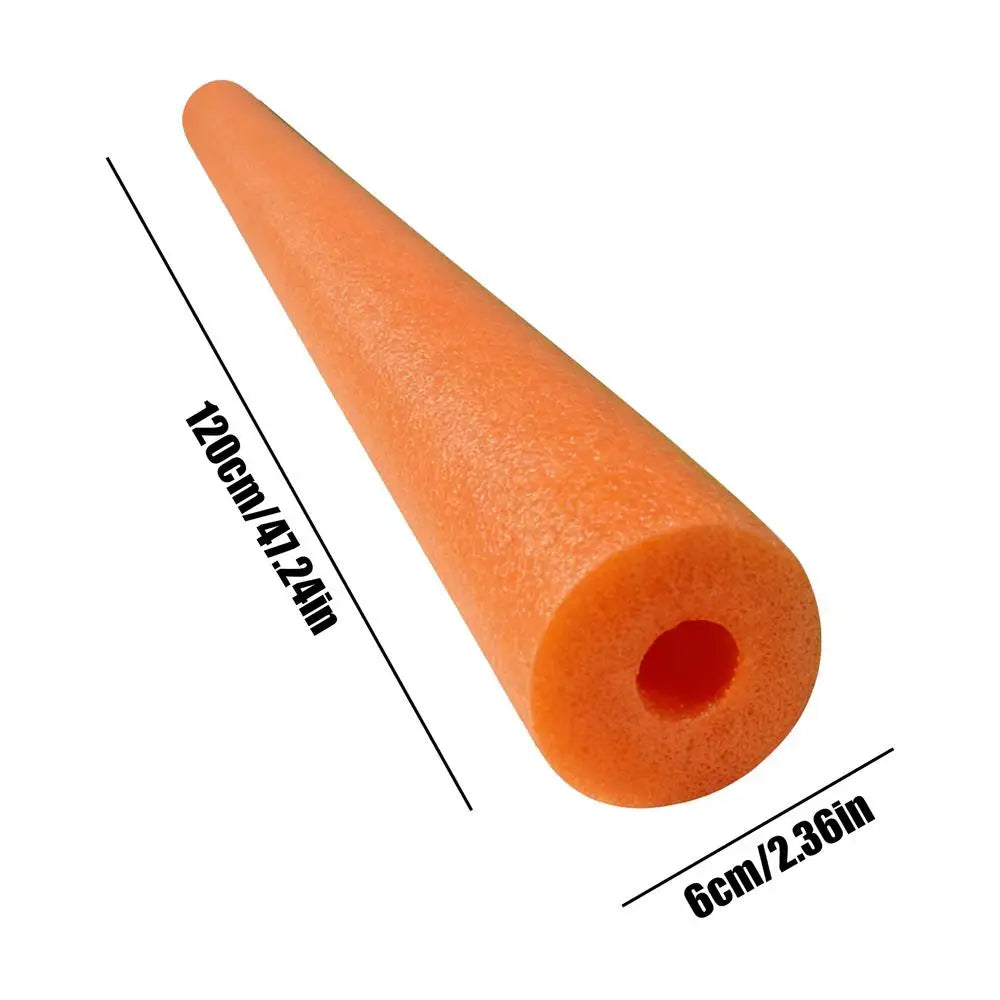 Pool Foam Sticks Long Hollow Soft Buoyancy Safe Easy Use Stick for Beach River Relaxation Water Soft Foam Sticks Multi-Purpose Oasis Select Orange