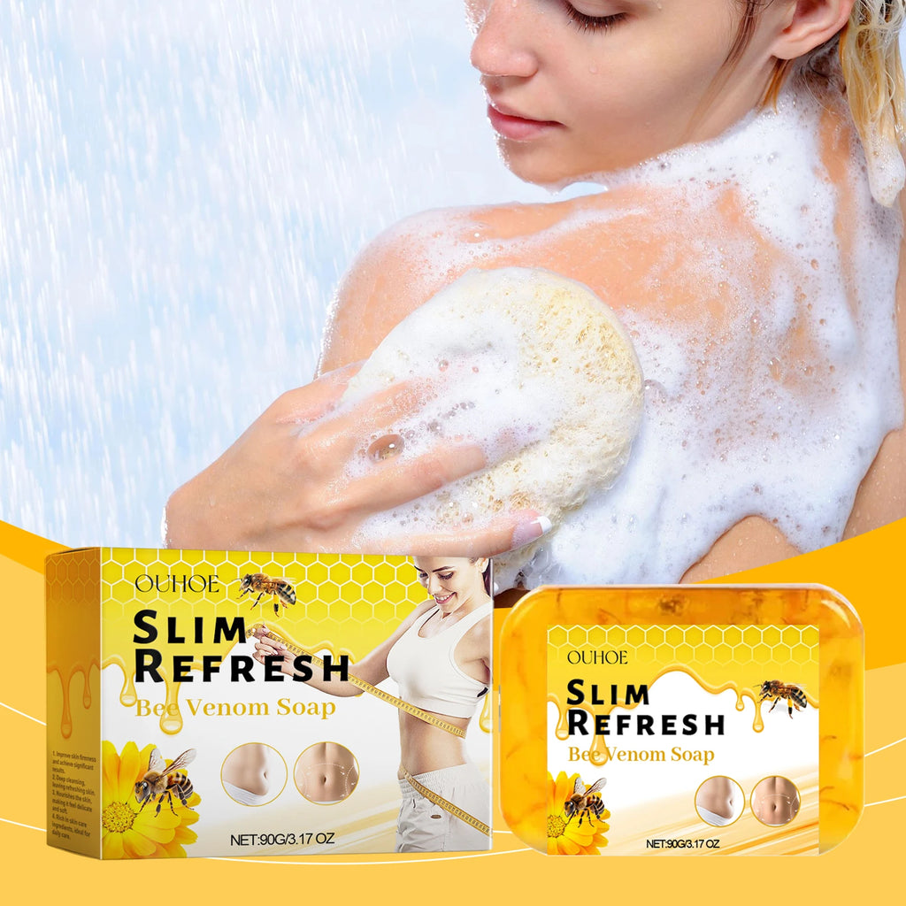 Bee Venom Firming Body Soap Toning Bath Bar Deep Nourishing Hydrating Complex For Smooth Soft Skin Gentle Daily Cleansing Oasis Select