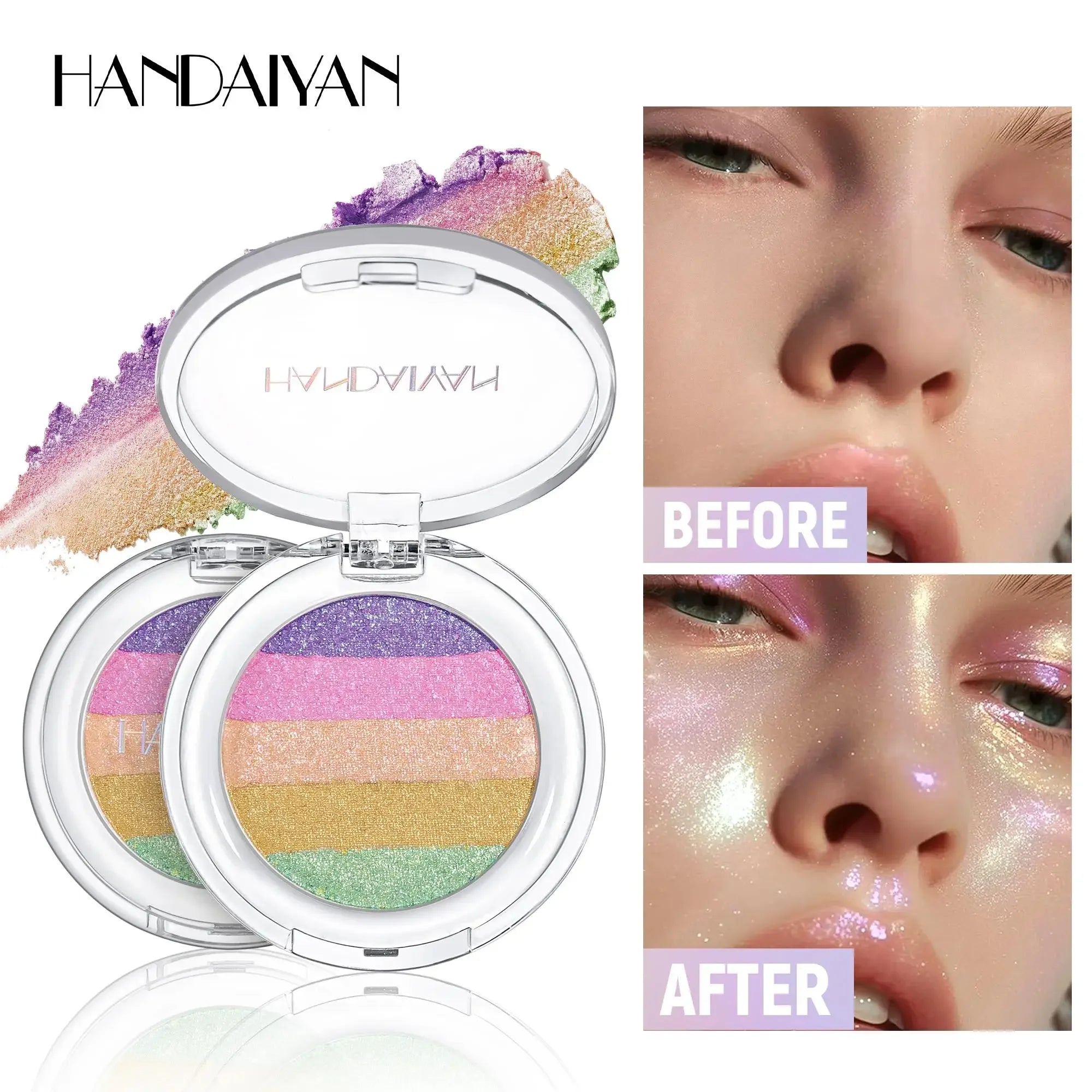 Handaiyan 5-Color Chameleon Eyeshadow & Highlight Palette