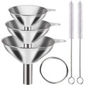 Stainless Steel Kitchen Funnels Set – Food Grade 3 or 5 Pcs Kitchen Funnel Set Oasis Select 5pc