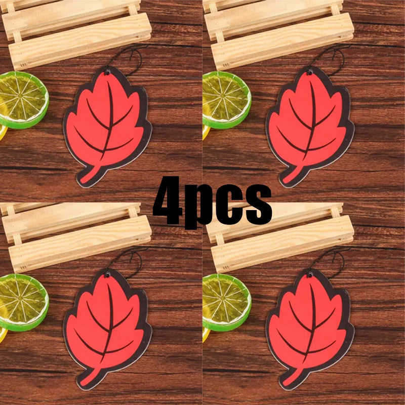 1 2 3 Car Air Freshener Natural Scented Tea Paper Auto Hanging