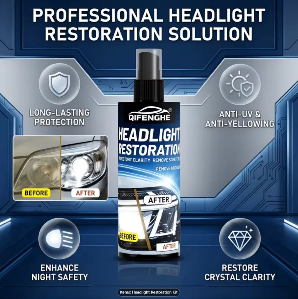 Car Headlight Restoration Paste – Removes Yellowing & Haze Headlight Restoration Paste Oasis Select