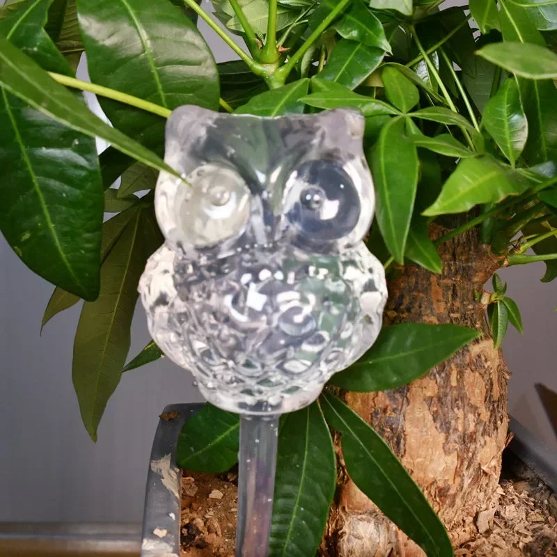 Auto Plants Drip Irrigation System Automatic Watering Spike Flower Indoor Household Garden Pot Waterers Self Watering Feeder Oasis Select owl L