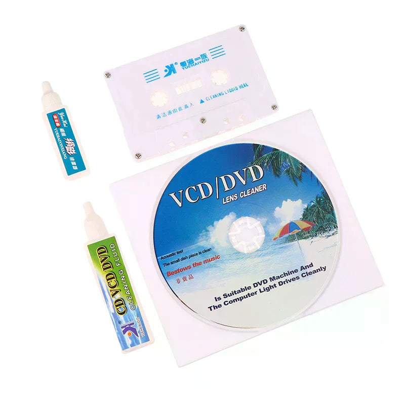 CD VCD DVD Player Lens Cleaner Audio Cassette Tape Head Cleaner Demagnetizer Audio Cassette Tape Player Wet/dry Head Cleaner Oasis Select