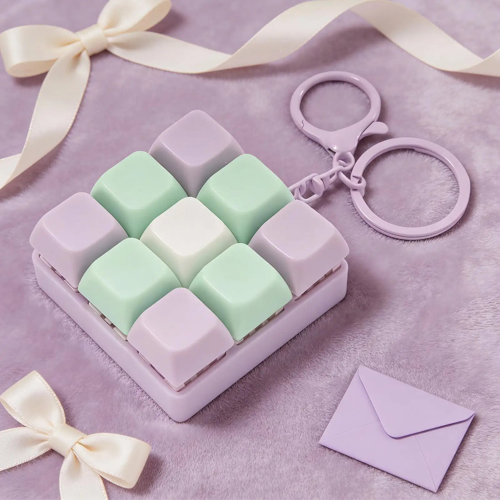 Fidget Decompressions 9 Keyboard Antistress Toys Stress-relieving Finger Keyboard Games Keychain Keyboard Clicker Fidget toys Oasis Select
