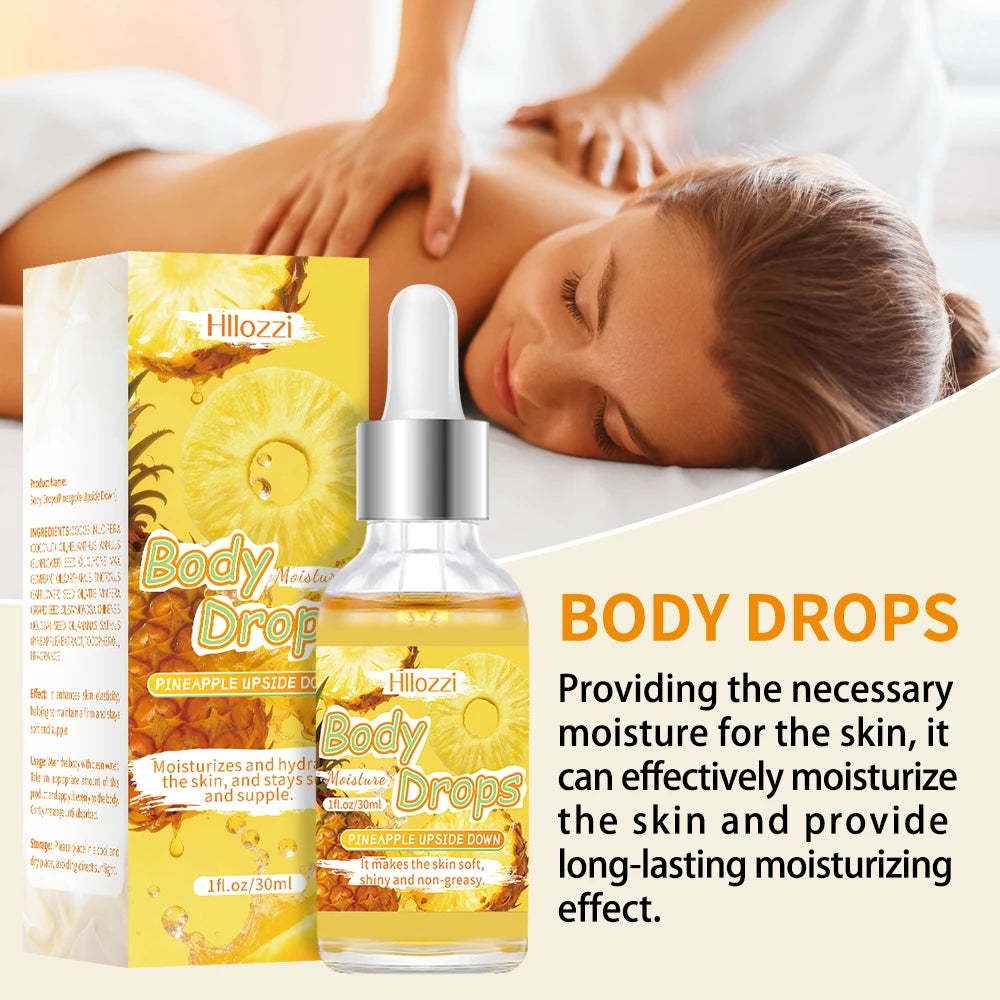 The pineapple body oil and glaze set includes a free rollerball applicator for long-lasting hydration, moisturizing, Oasis Select