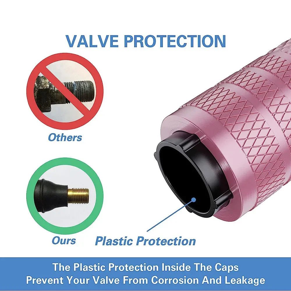 Tire Valve Stem Caps 4pcs Aluminum Tire Valve Cap Set Corrosion Resistant Stem Covers for Cars Trucks Motorcycles SUVs and Bikes Oasis Select