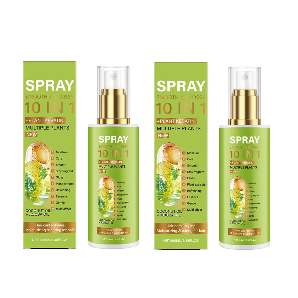 Volumizing Anti-Frizz Hair Spray – Smooth, Shiny & Moisturizing Hair Conditioning Spray Oasis Select 2pcs X 100ml