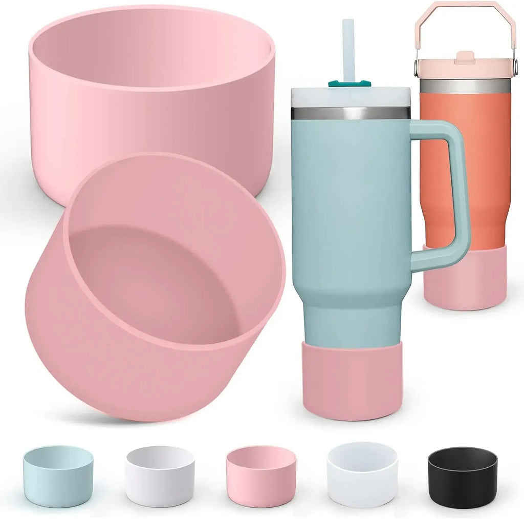 75mm muti color silicone cup protection case storage vacuum bottle compatitable for Stanley 30/40oz anti slip scratch resistant Oasis Select 1pcs bpink