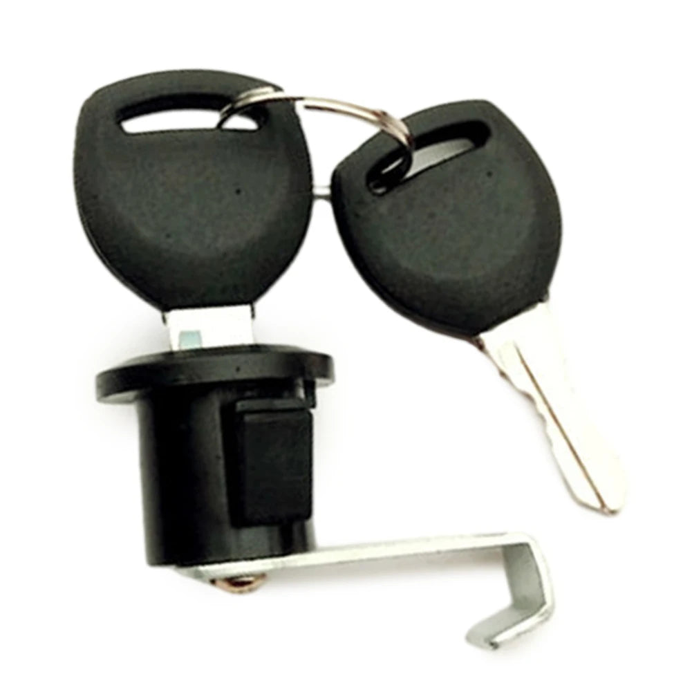 Electric Bicycle Metal Trunk Lock With Buckle 2 Keys Motorcycle Scooter E-Bike Rear Trunk Lock Cycling Safety Locks Accessories Oasis Select 1PCS