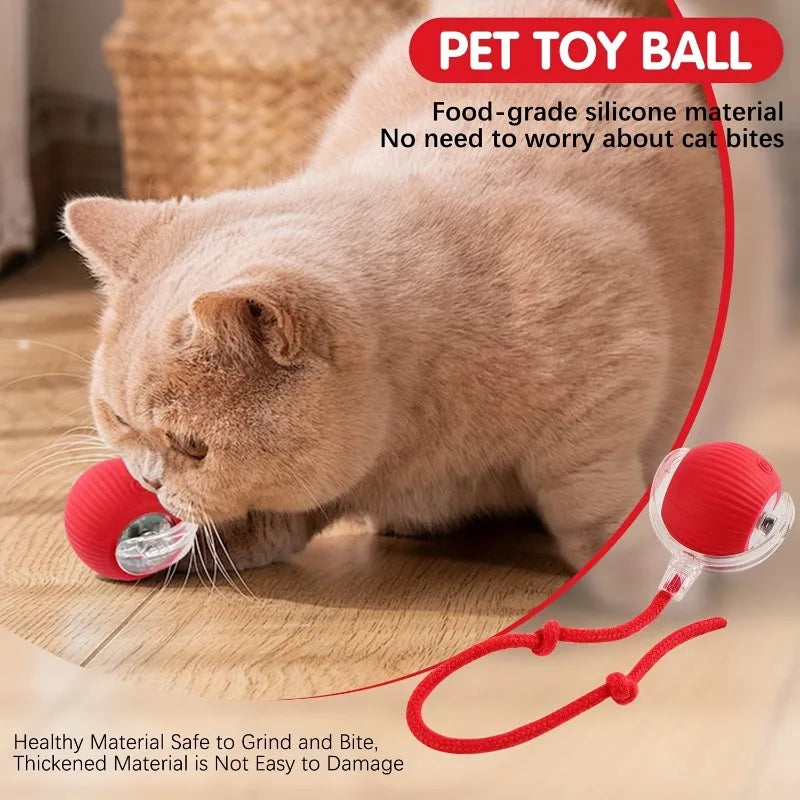 Cat Interactive Ball Training Self-moving Kitten Electric Cat Ball Toys Electronic Automatic Rolling Magic Ball Toys for Cat Oasis Select