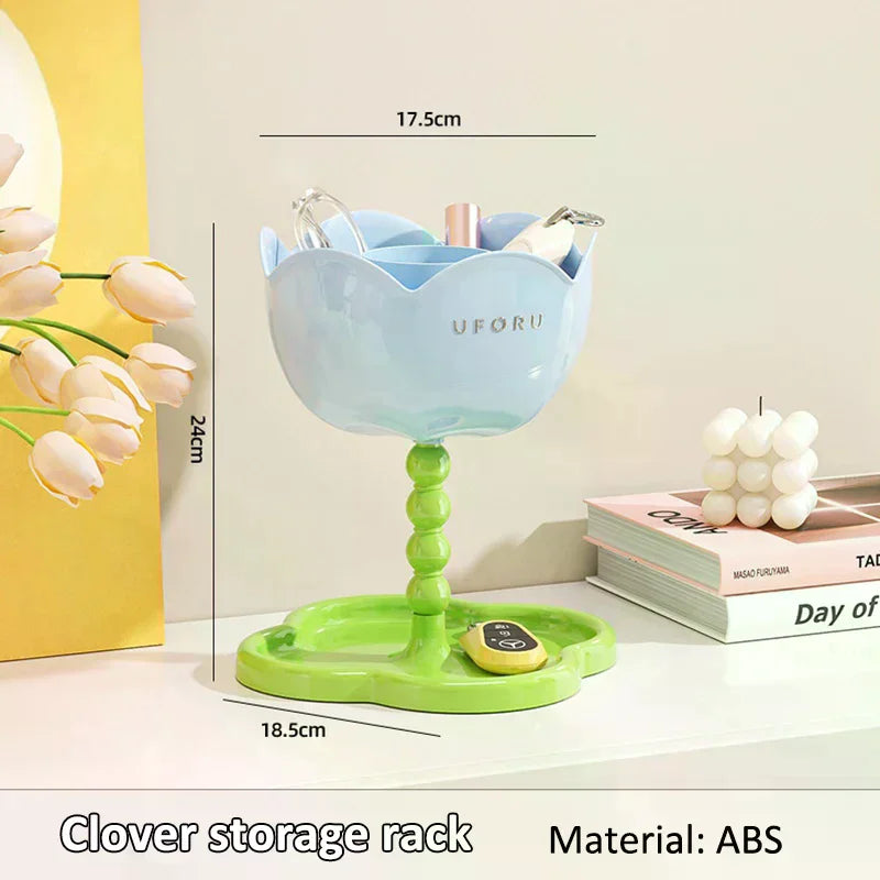 Blossom Inspired Home Decoration Piece, Multi-purpose Desktop Storage, Makeup Organizer, Key Holder & Assorted Tray Oasis Select