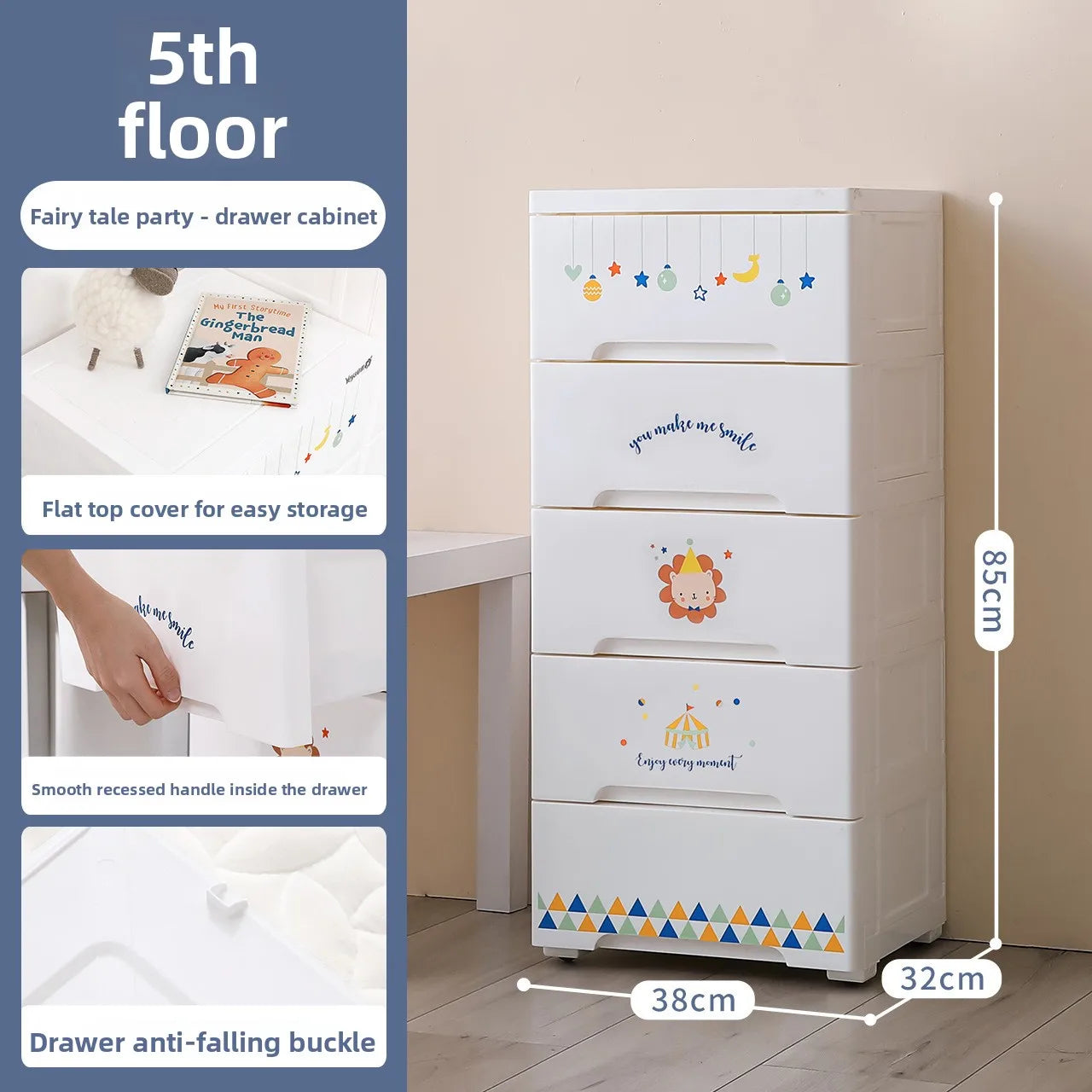 Baby clothes storage cabinet Household double door children's wardrobe Plastic baby toys clothing drawer storage cabinet Oasis Select 5th Floor B