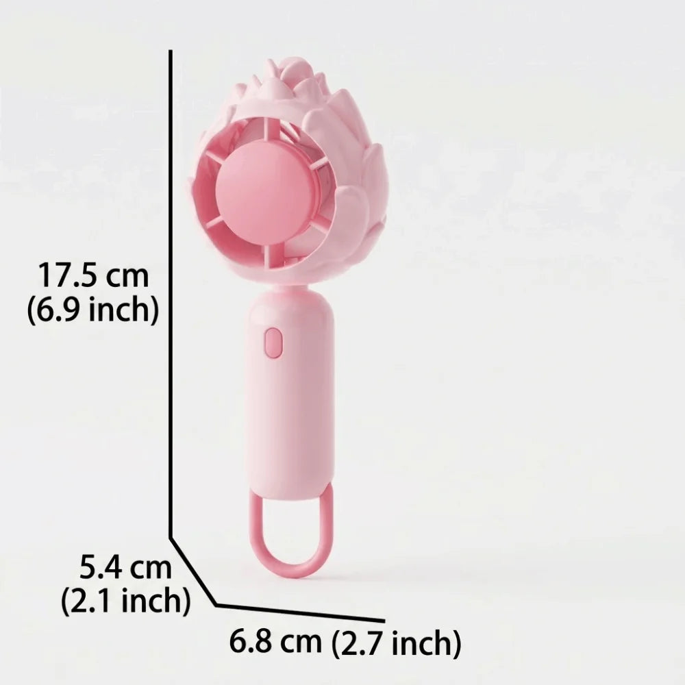 High Speed USB Rechargeable Hand Fan USB Rechargeable Compact High Speed Hand Fan Portable Turbo Mini Fan for 3.7V500mAh Home Oasis Select