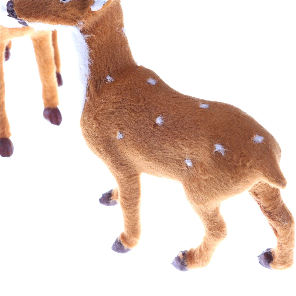 15cm, 20cm, 25cm Christmas Simulation Plush Reindeer Xmas Elk Plush TOY New Year Decorations Oasis Select
