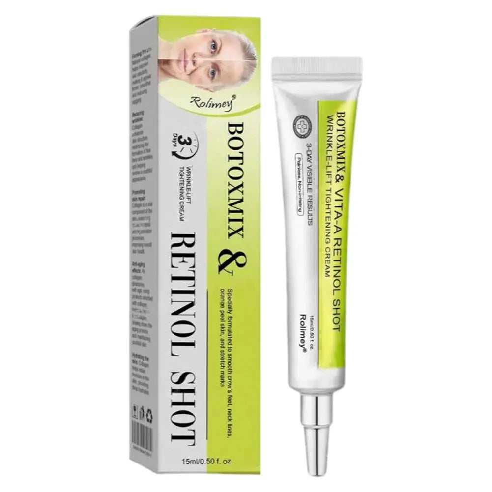 15g Retinal-Shot Tightening Booster Face Cream & Eye Cream Anti-Aging Firming Lifting, Fade Fine Lines, Night Moisturizer Oasis Select 1PCS