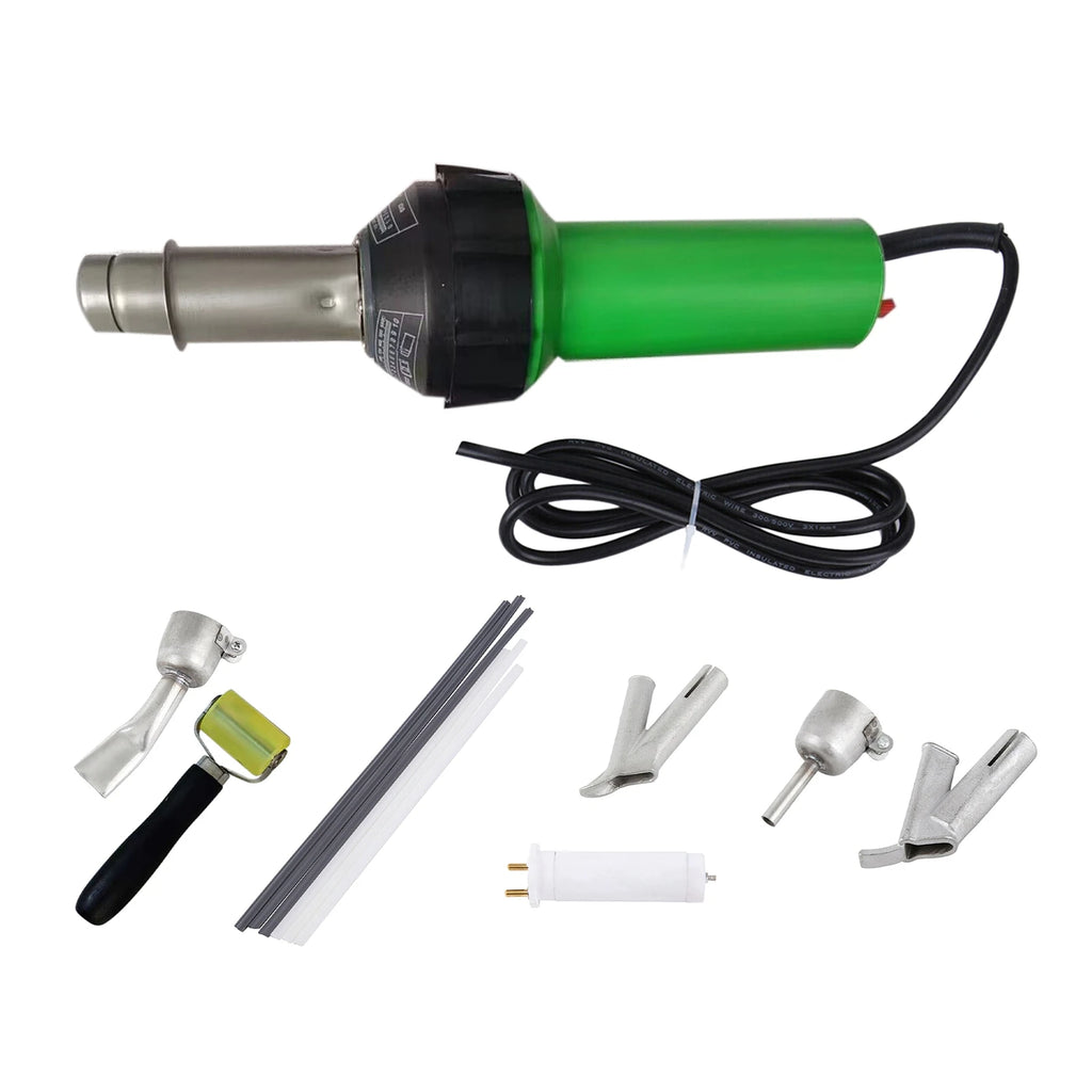 1600W Hot Air Welding Machine Kit Plastics Heat Welders Tools Set with Welding Speed Nozzle Roller Rod Hot Air Welding Machine Oasis Select eu