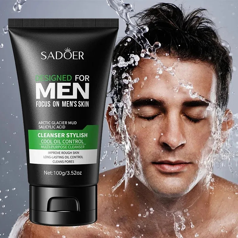 SADOER Men's Deep Cleansing Facial Cleanser Oil Control 100g Men's Facial Cleanser Oasis Select