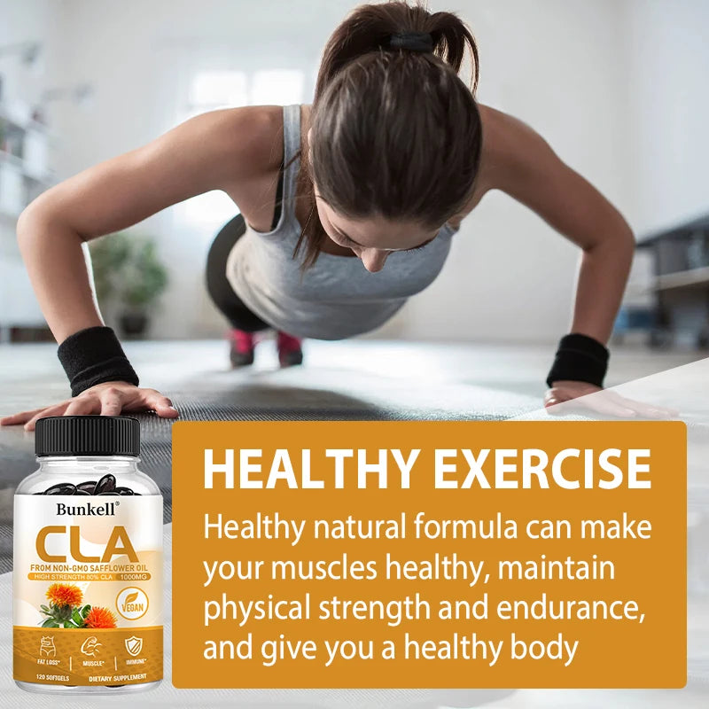 CLA 1000mg Supplement – 80% Active CLA from Safflower Oil CLA Supplement Oasis Select