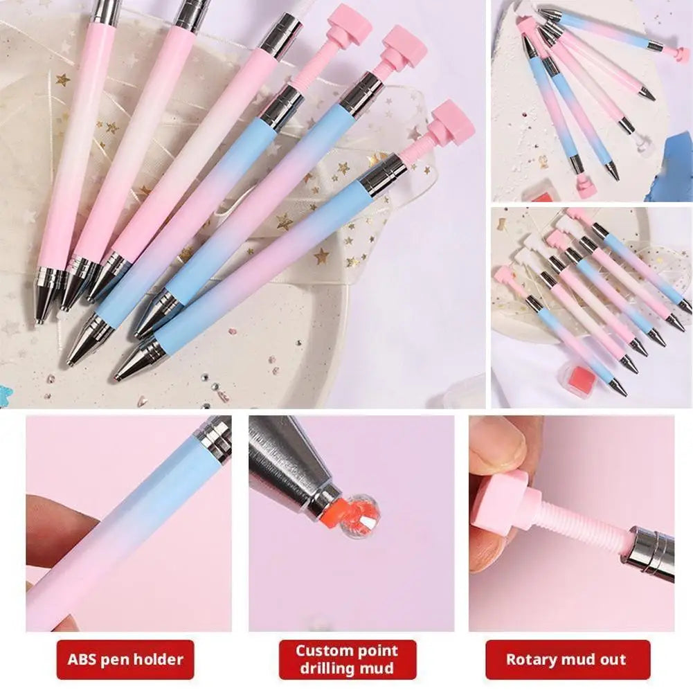 Refillable Wax Pen Automatic Diamond Art Pen rotating drill pen for nail art Diy Diamond Art Accessories Quick Tool Oasis Select